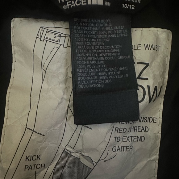 The North Face Boys Black SnowPants - Picture 4 of 4